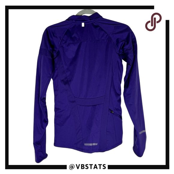 Nike Womens‎ Dri-Fit Long Sleeve Full Zip Element Shield Track Jacket Purple XS - Picture 2 of 10